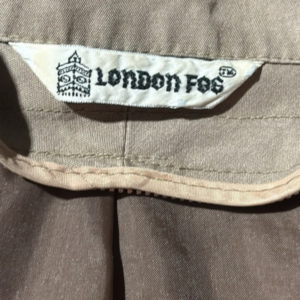Vintage London Fog 2pc jacket khaki removable zip liner women’s size 5/6 (1716) - Picture 3 of 14